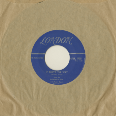 If That's The Way / I'm Too Proud (1957)