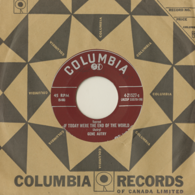 If Today Were The End Of The World / God's Right In The Saddle