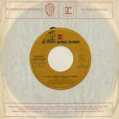 If You Could Read My Mind / Poor Little Allison