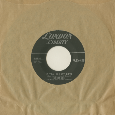 If You See My Love / This Much I Know (1956)