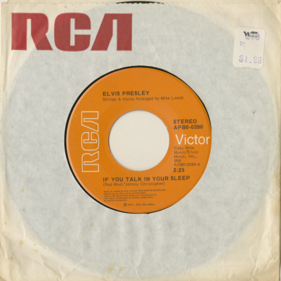 If You Talk In Your Sleep / Help Me