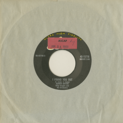 If You'll Be The Teacher / I Found You Out