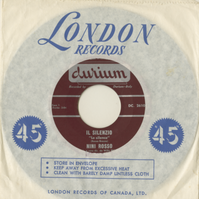 Il Silenzio / Ho Bisogno Di Te (1965)