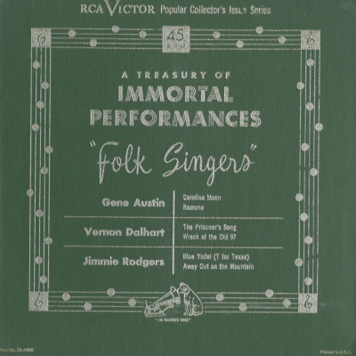 A Treasury Of Immortal Performances Folk Singers (1950)