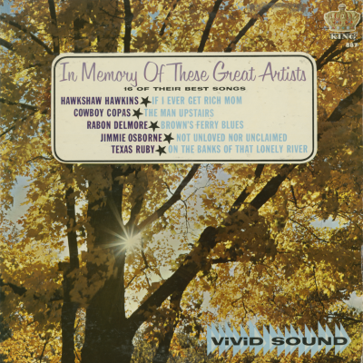 In Memory Of These Great Artists