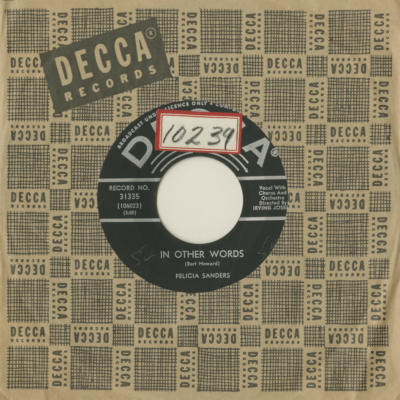 In Other Words / Tonight