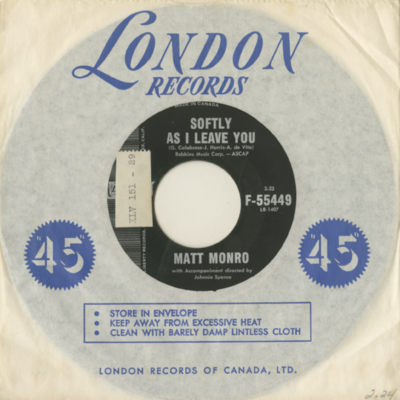 Is There Anything I Can Do / Softly As I Leave You