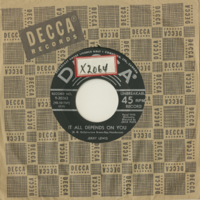 It All Depends On You / Let Me Sing And I'm Happy