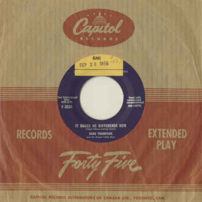 It Makes No Difference Now / Taking My Chances (1956)