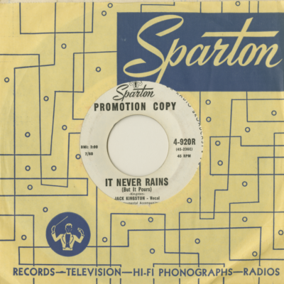 It Never Rains / There's A Rose (1960)