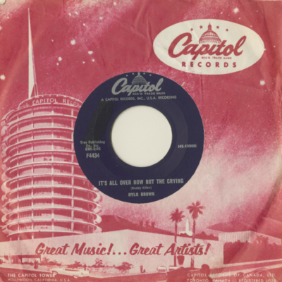 It's All Over Now But The Crying / How Could You Forget So Soon (1960)