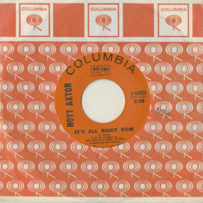 It's All Right Now / Way Before The Time Of Towns