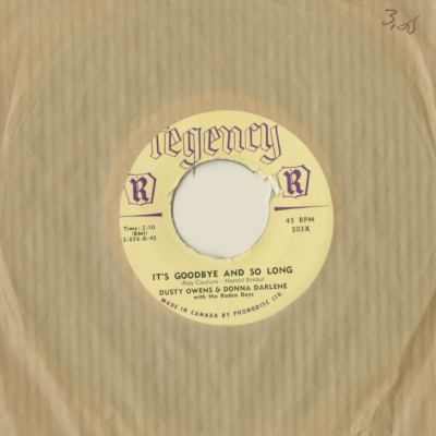 It's Goodbye And So Long / Once More (1956)