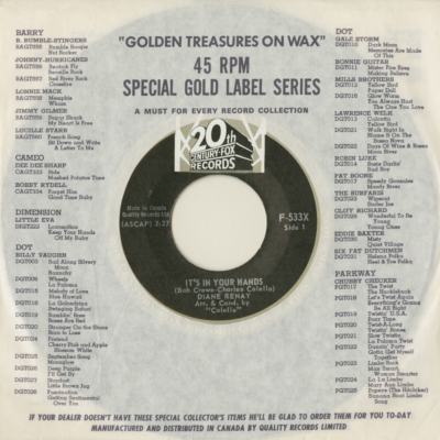 It's In Your Hands / A Present From Eddie