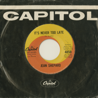 It's Never Too Late / One Less Heartache