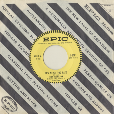 It's Never Too Late / Somewhere Along The Way