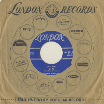 It's No Sin / Hard Rock Mine (1961)