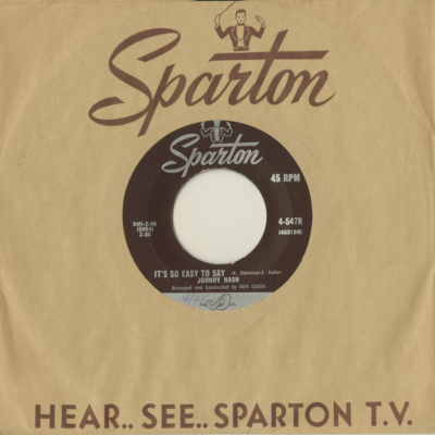 It's So Easy To Say / My Pledge To You (1958)