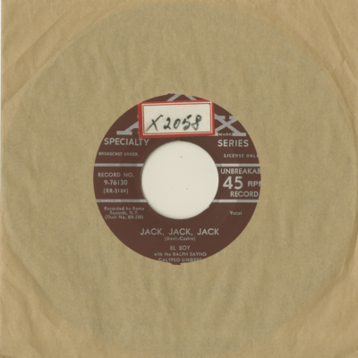 Jack Jack Jack / Tonight My Heart She Is Crying (1957)