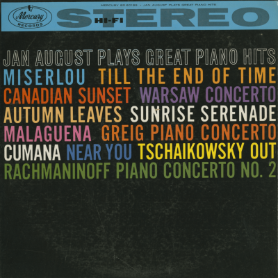 Jan August Plays Great Piano Hits (1960)