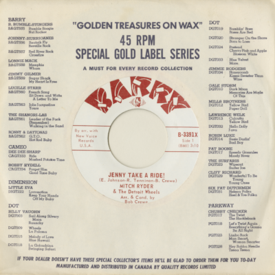 Jenny Take A Ride / Baby Jane