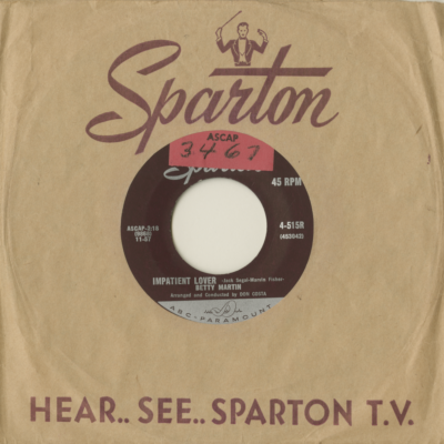 Joey's Song / Impatient Lover (1957)