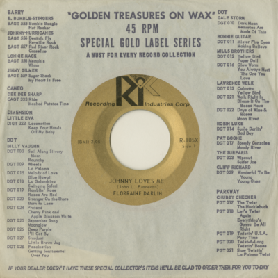 Johnny Loves Me / I'll Take You Back Again (1964)