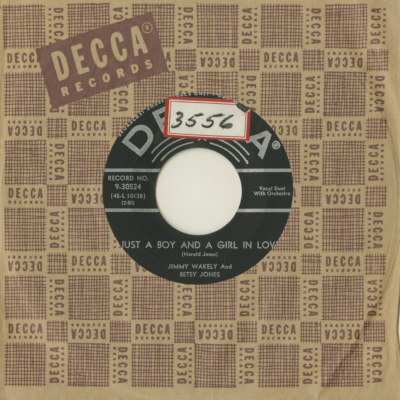 Just A Boy And A Girl In Love / My Oh! My