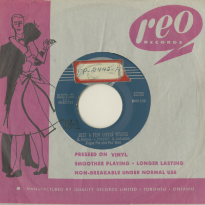 Just A Few Little Words / One Two Let's Rock (1958)