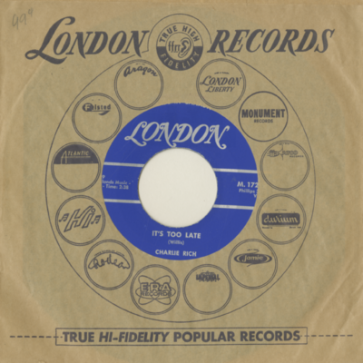 Just A Little Bit sweet / It's Too Late