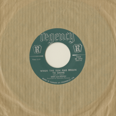 Just A Little Lovin' / When Sun Has Begun To Shine (1958)