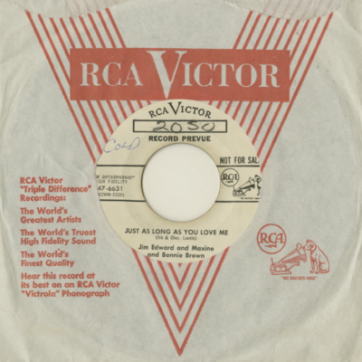 Just As Long As You Love Me / Don't Tell Me Your Troubles