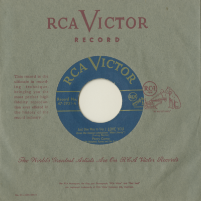 Just One Way To Say I Love You / Let's Take An Old Fashioned Walk (1949)