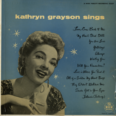 Kathyrn Grayson Sings