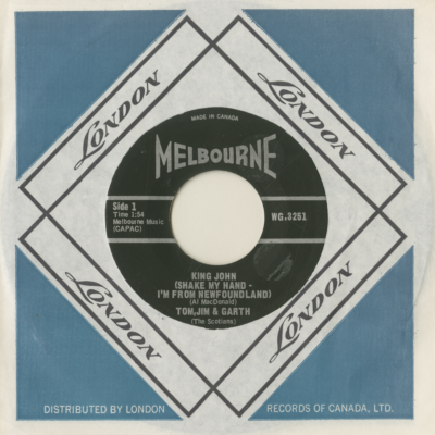 King John Shake My Hand I'm From Newfoundland / Mary Anne