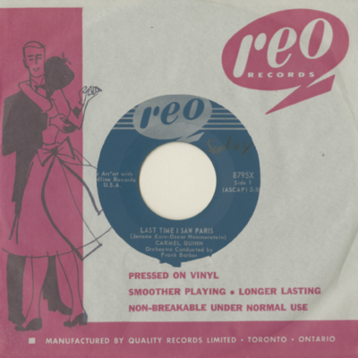 Last Time I Saw Paris / I Enjoy Being A Girl