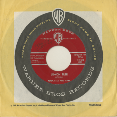 Lemon Tree / Early In The Morning (1962)