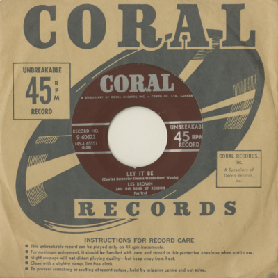 Let It Be / I'll Never Let You Cry