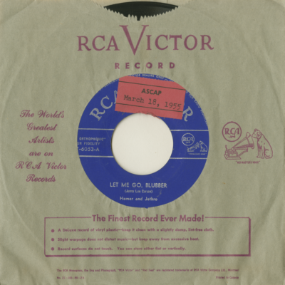 Let Me Go Blubber / Over The Rainbow (1955)