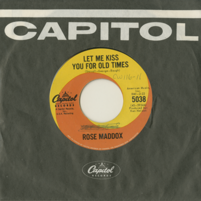 Let Me Kiss You For Old Times / Somebody Told Somebody