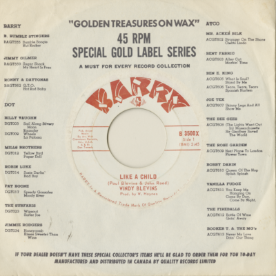 Like A Child / I'll Be Yours A Second Time (1968)