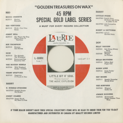 Littel Bit 'O Soul / I See The Light (1967)