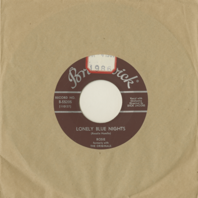 Lonely Blue Nights / We'll Have A Chance