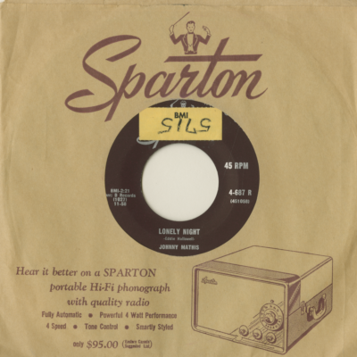 Lonely Night / I've Been Known To Cry (1958)