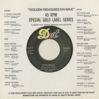 Love Heals / Bad Day At Black Rock Baby (1968)