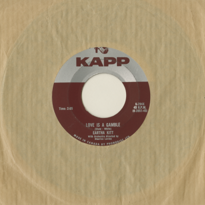 Love Is A Gamble / Sholem