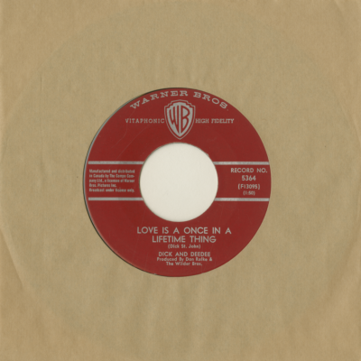 Love Is A Once In A Lifetime Thing / Chug A Lug A Choo Choo (1963)