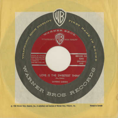 Love Is The Sweetest Thing / Here's Where I Belong  (1961)