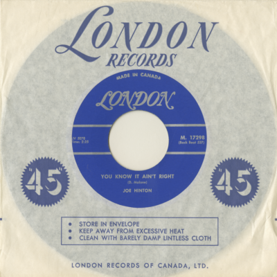 You Know It Ain't Right / Love Sick Blues