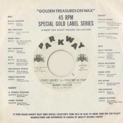 Lovey Dovey You're So Fine / Sunny Sunday (1967)